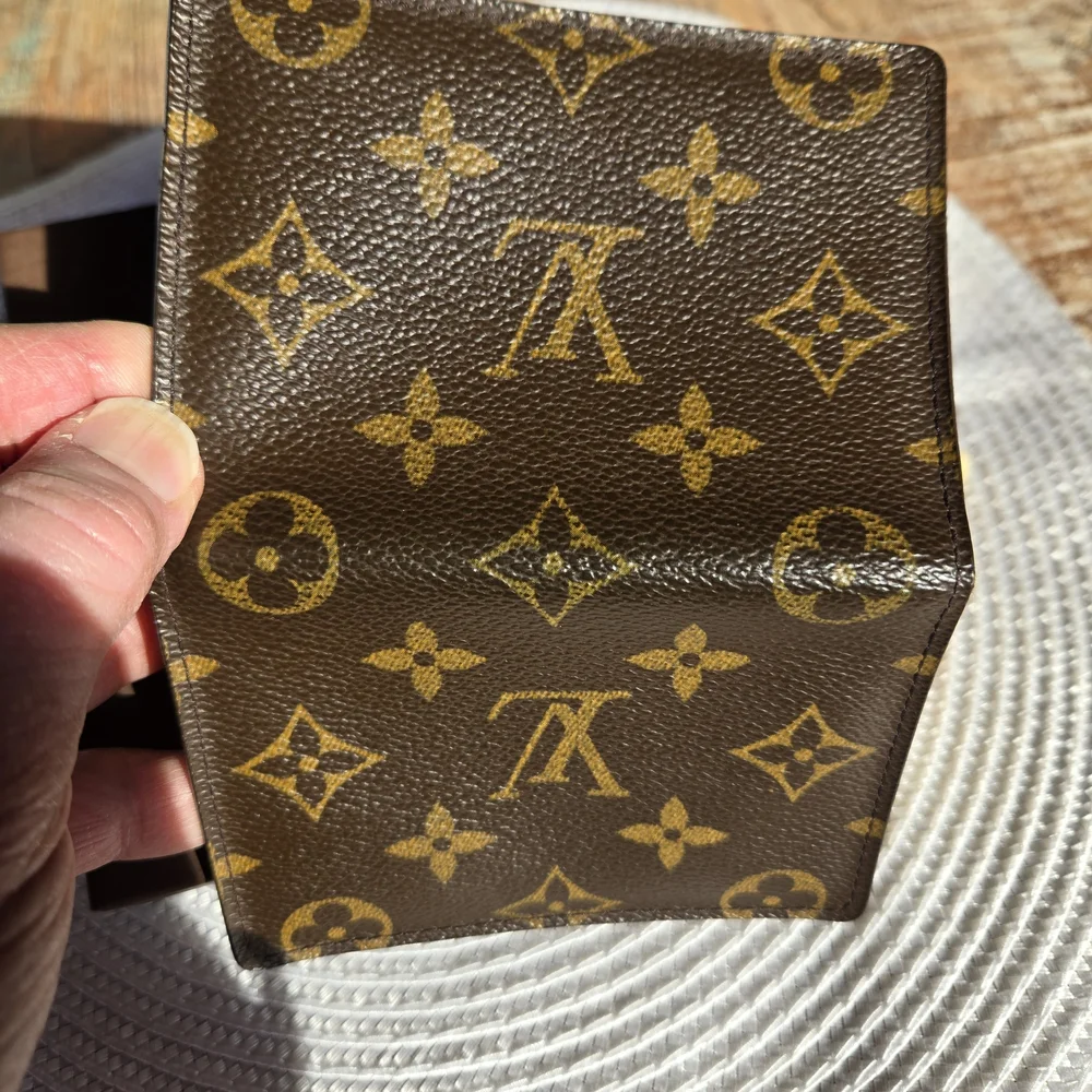 Louis Vuitton Brown and Gold Monogram Wallet with L.V dust bag & Box (BIN 005)
